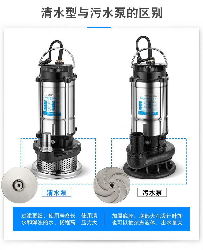 单相潜水泵